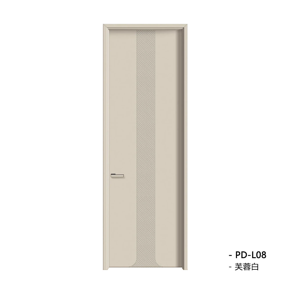 Solid Wood Doors with Painting Interior Doors Morden Style 實木焗漆門 房間門 PD-L08 包門鎖 一體鎖 包門框 多色可選 現代風格 平雕工藝 莫蘭迪色系