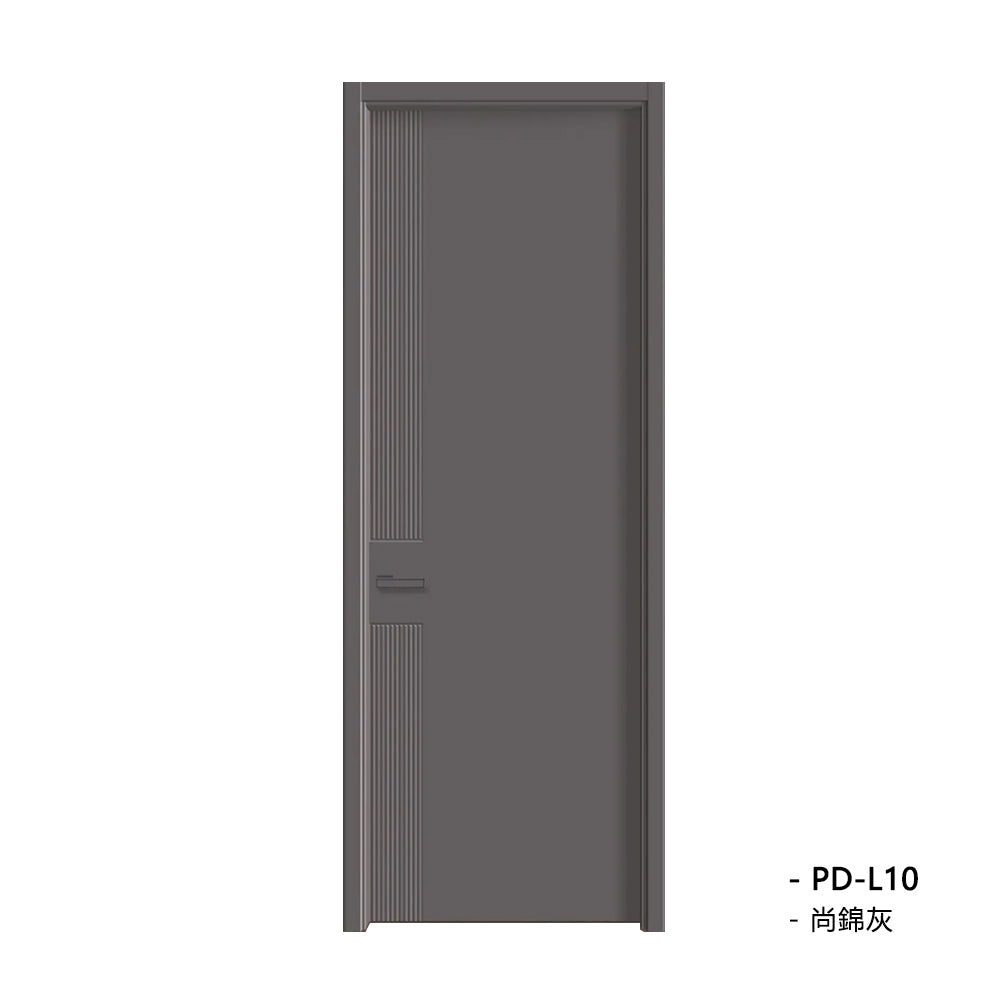 Solid Wood Doors with Painting Interior Doors Morden Style 實木焗漆門 房間門 PD-L10 包門鎖 一體鎖 包門框 多色可選 現代風格 平雕工藝 莫蘭迪色系