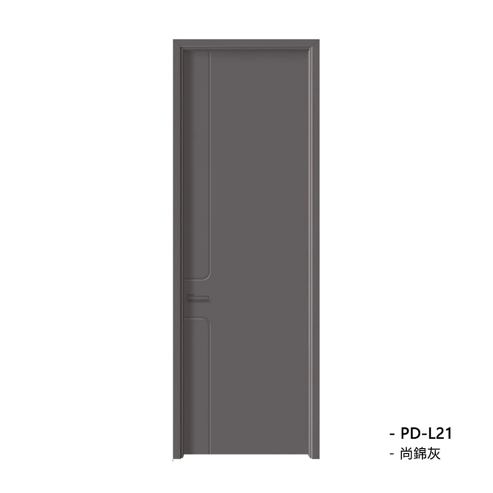 Solid Wood Doors with Painting Interior Doors Morden Style 實木焗漆門 房間門 PD-L21 包門鎖 一體鎖 包門框 多色可選 現代風格 平雕工藝 莫蘭迪色系