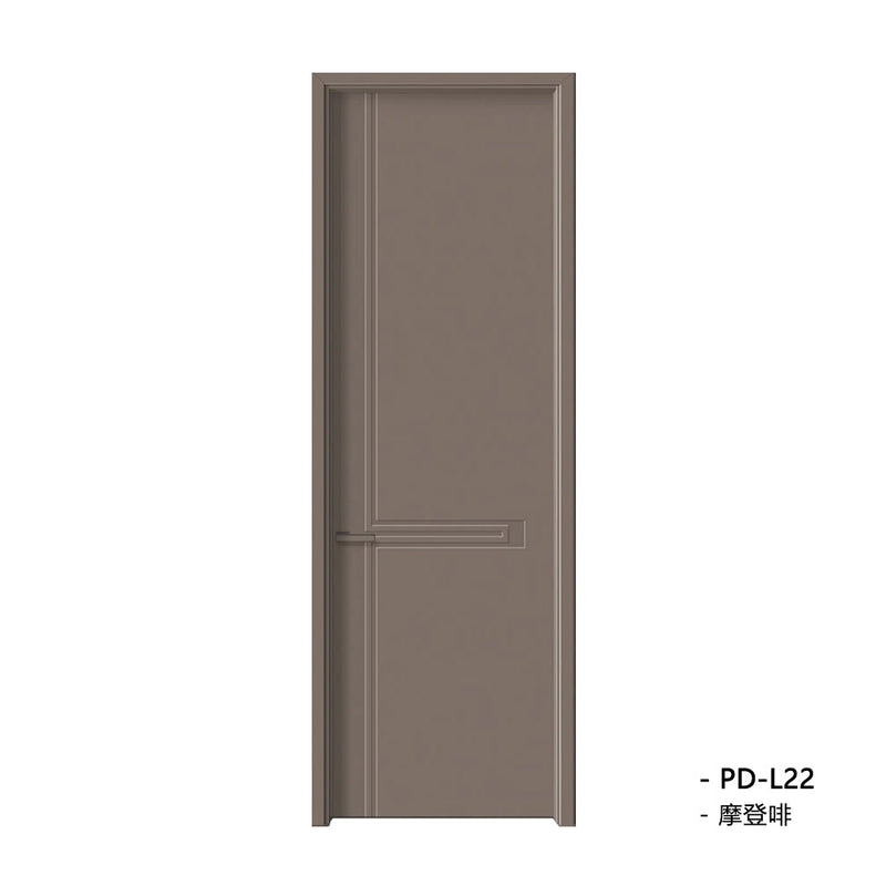 Solid Wood Doors with Painting Interior Doors Morden Style 實木焗漆門 房間門 PD-L22 包門鎖 一體鎖 包門框 多色可選 現代風格 平雕工藝 莫蘭迪色系