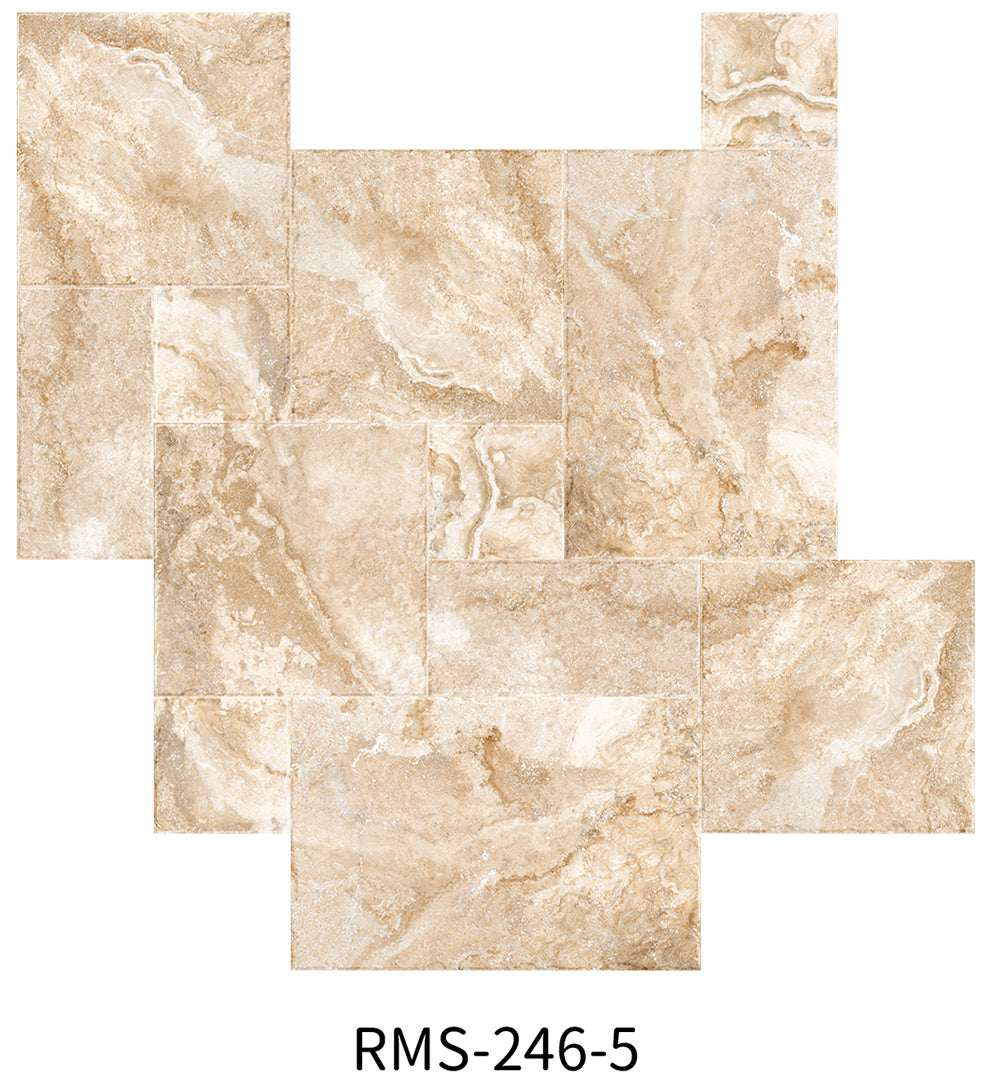 Italian Design RMS-246-5 羅馬洞石 古堡石  Pietra Antica Tiles 地磚 Floor Tiles  20×20 20×40 40×40 40×60cm 規格拼裝 自然石紋質感