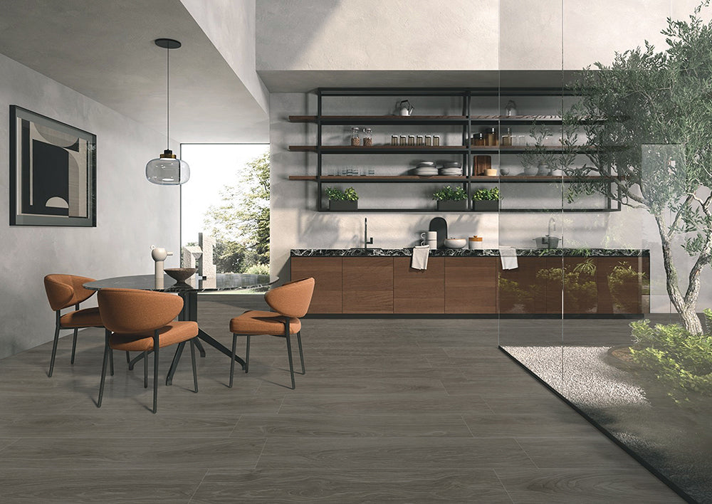 中國佛山磁磚 FOSHAN Tiles Wood Grain Brick Matt Tiles 木紋磚 地磚 墻磚 啞光磚 直邊磚 RMW12234A 20×120cm