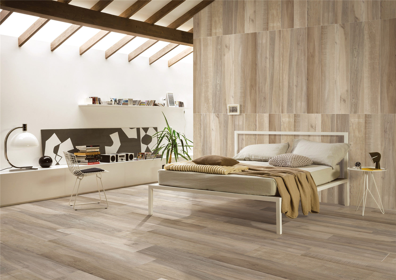 中國佛山磁磚 FOSHAN Tiles Wood Grain Brick Matt Tiles 木紋磚 地磚 墻磚 啞光磚 直邊磚 RMW12291A 20×120cm