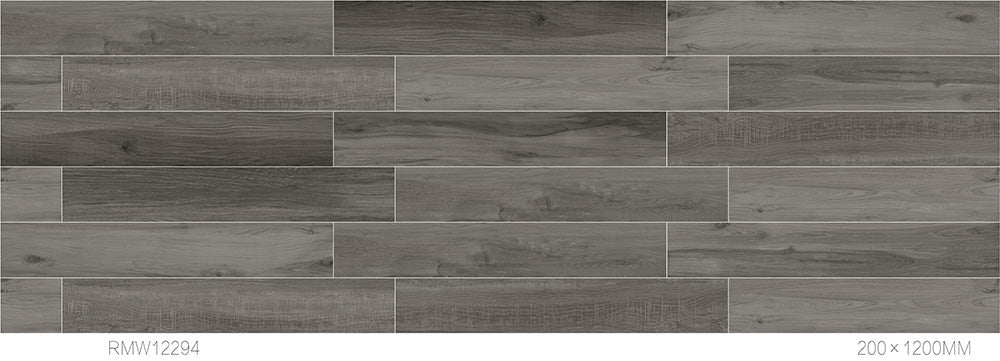 中國佛山磁磚 FOSHAN Tiles Wood Grain Brick Matt Tiles 木紋磚 地磚 墻磚 啞光磚 直邊磚 RMW12294A 20×120cm