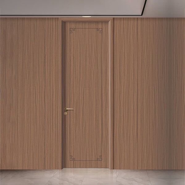 Carbon Crystal Wooden Doors  Z50（包木框和門鎖）碳晶門 實木複合門 生態門 現代簡約風格  索拉胡桃1號 S-6341