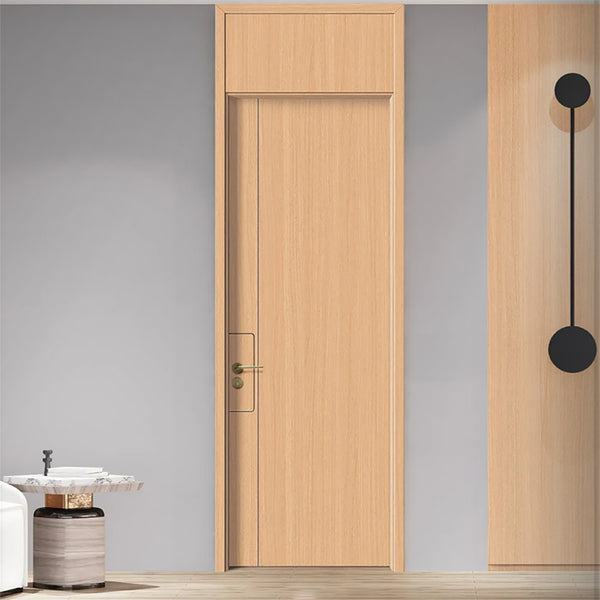 Carbon Crystal Wooden Doors  Z50（包木框和門鎖）碳晶門 實木複合門 生態門 現代簡約風格  卡曼白橡5號 S-6350
