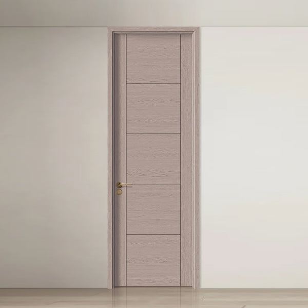 Carbon Crystal Wooden Doors  Z50（包木框和門鎖）碳晶門 實木複合門 生態門 現代簡約風格  卡曼白橡4號 S-6820