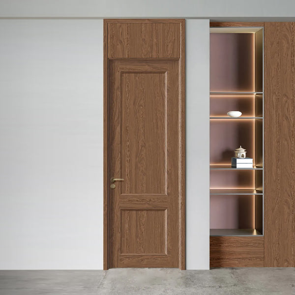 Carbon Crystal Wooden Doors  Z50（包木框和門鎖）碳晶門 實木複合門 生態門 現代簡約風格  索拉胡桃3號 S-A6922