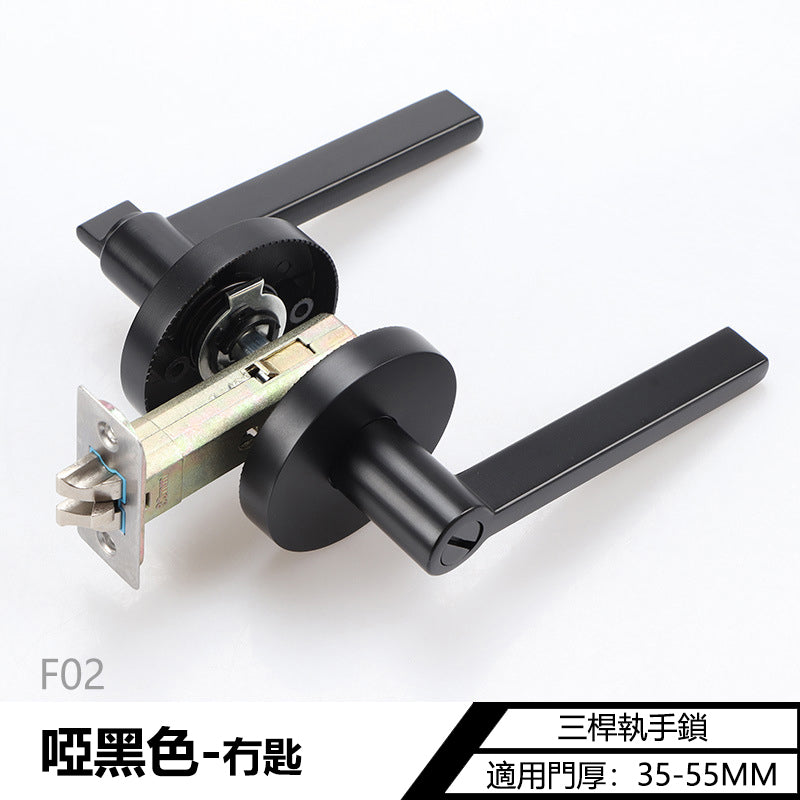 Door Lock Doors Handles Doors Hardware標配款 F02系列 門鎖 有匙款 冇匙款 門把手 房間門 浴室衛生間門 圓形鎖 一體鎖