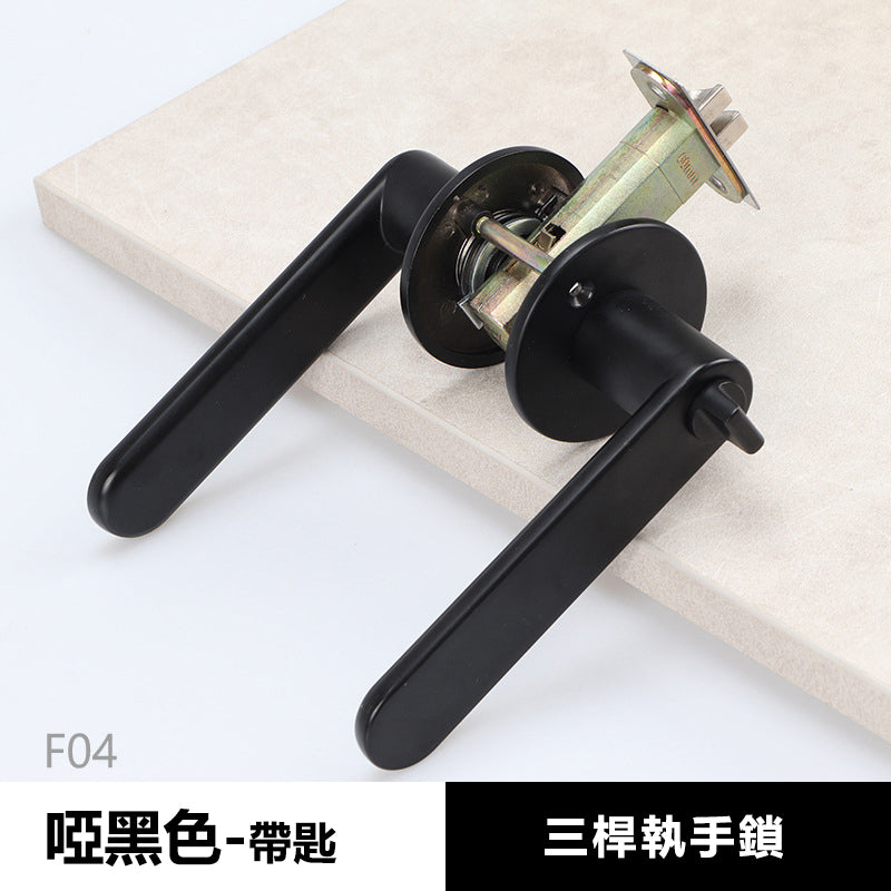 Door Lock Doors Handles Doors Hardware 標配款 F04系列 門鎖 有匙款 冇匙款 圓形 門把手 房間門 浴室衛生間門 圓形鎖 一體鎖