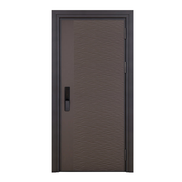 Entrance Doors 大門 入戶門 XD-616L 現代裝甲門 Front Doors Exterior doors 不鏽鋼大門 表面鍍銅工藝 別墅大門 包框包鎖 多色可選