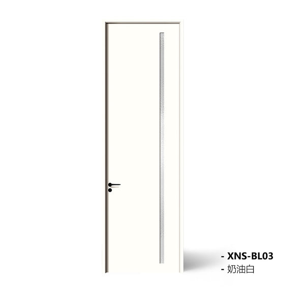 Carbon Crystal Wooden Doors  Z50 （包木框和門鎖） 奶油白（PET） XNS-BL03 碳晶門 實木復合門 生態門 現代簡約風格