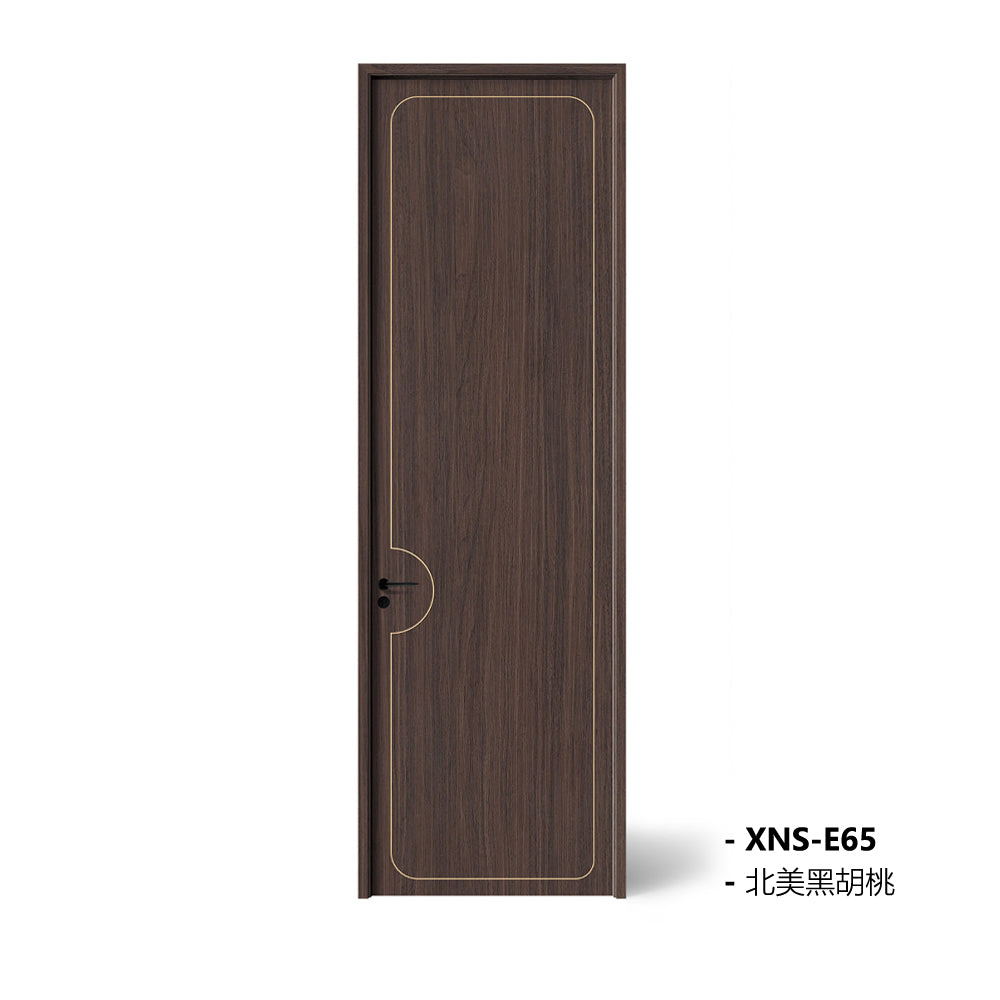 Carbon Crystal Wooden Doors  Z50 （包木框和門鎖） 北美黑胡桃 XNS-E65 碳晶門 實木復合門 生態門 現代簡約風格