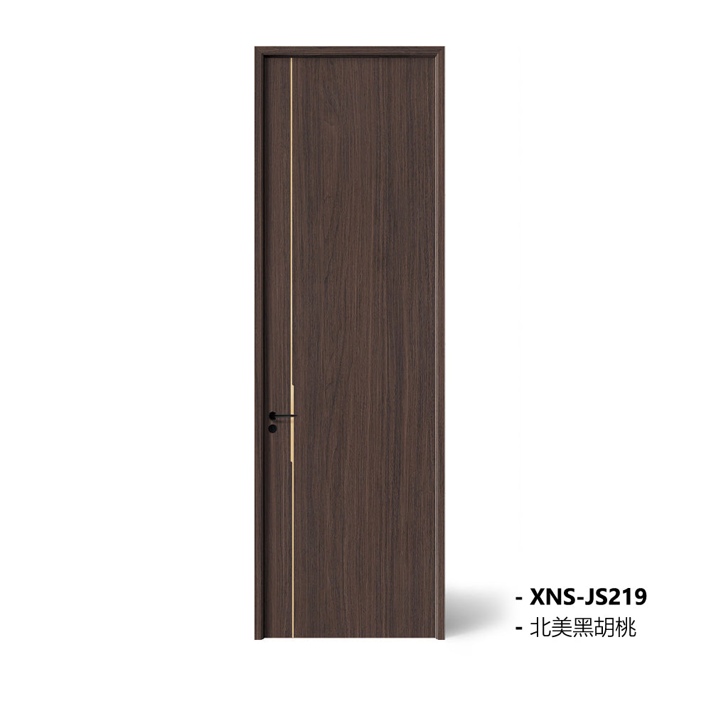 Carbon Crystal Wooden Doors  Z50 （包木框和門鎖）奧爾良灰橡 幻影  北美黑胡桃 XNS-JS219 碳晶門 實木復合門 生態門 現代簡約風格