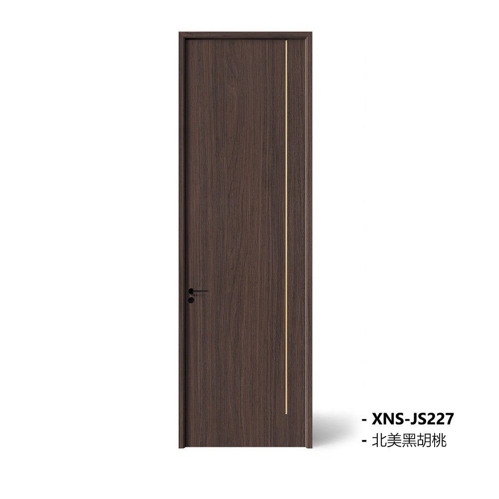 Carbon Crystal Wooden Doors  Z50 （包木框和門鎖） 北美黑胡桃 科定灰梨 XNS-JS227 碳晶門 實木復合門 生態門 現代簡約風格