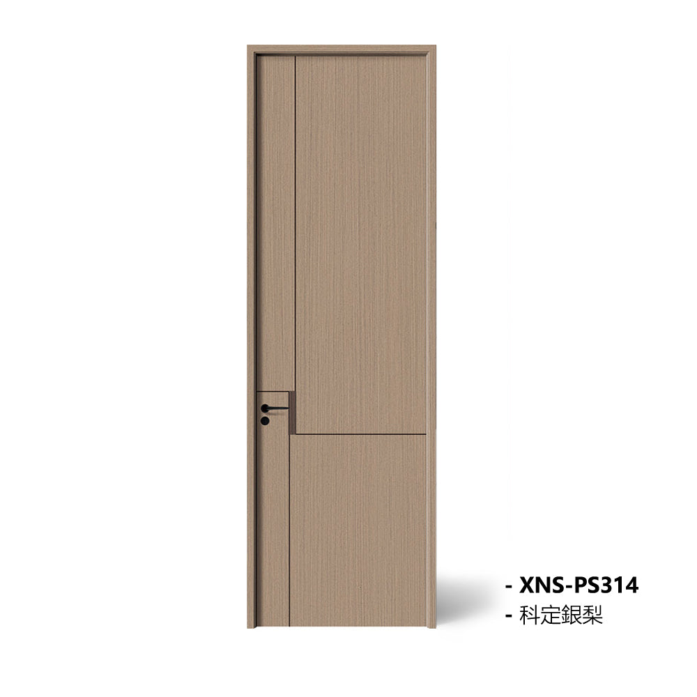 Carbon Crystal Wooden Doors  Z50 （包木框和門鎖） 科定銀梨+科定灰梨 XNS-PS314 碳晶門 實木復合門 生態門 現代簡約風格