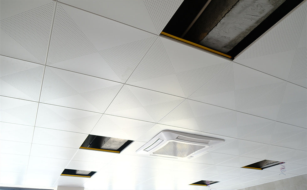 鋁合金辦公室天花 工程天花板 方形規格 600×600 office ceiling panels Ceiling Tiles