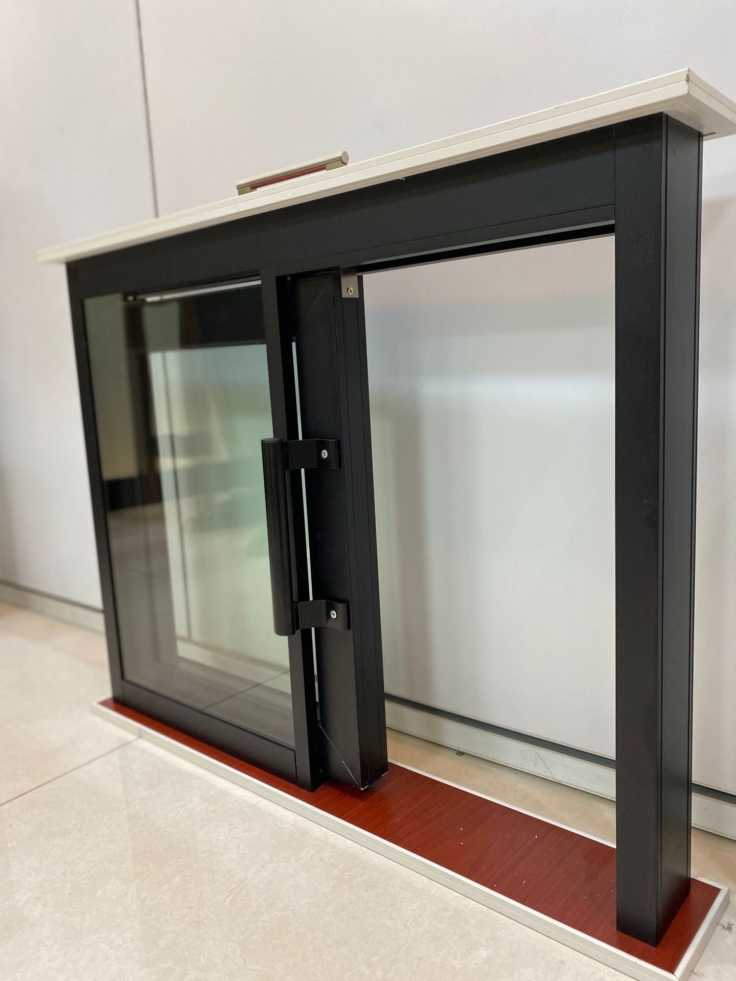 Aluminium Pocket Sliding Doors For Office Partition 暗藏推拉門 鋁合金框 雙層玻璃門 鋁木門 配套辦公室間房 包鎖具