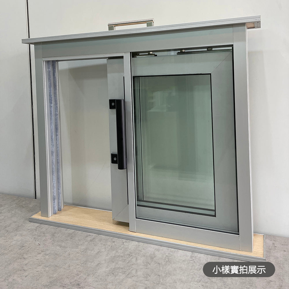 Aluminium Pocket Sliding Doors For Office Partition 暗藏推拉門 鋁合金框 雙層玻璃門 鋁木門 配套辦公室間房 包鎖具