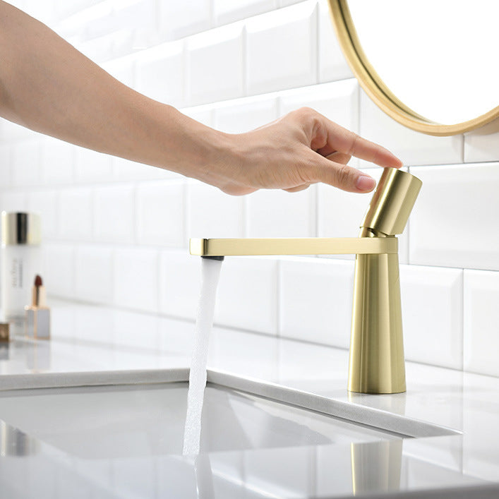 Contemporary High-Ranking Brass Body 304 Stainless Steel  Mixer Water  Bathroom Bssin Faucet 現代简约款不鏽鋼浴室面盤冷热龍頭 全銅精鑄工藝陶瓷閥芯BB-5118