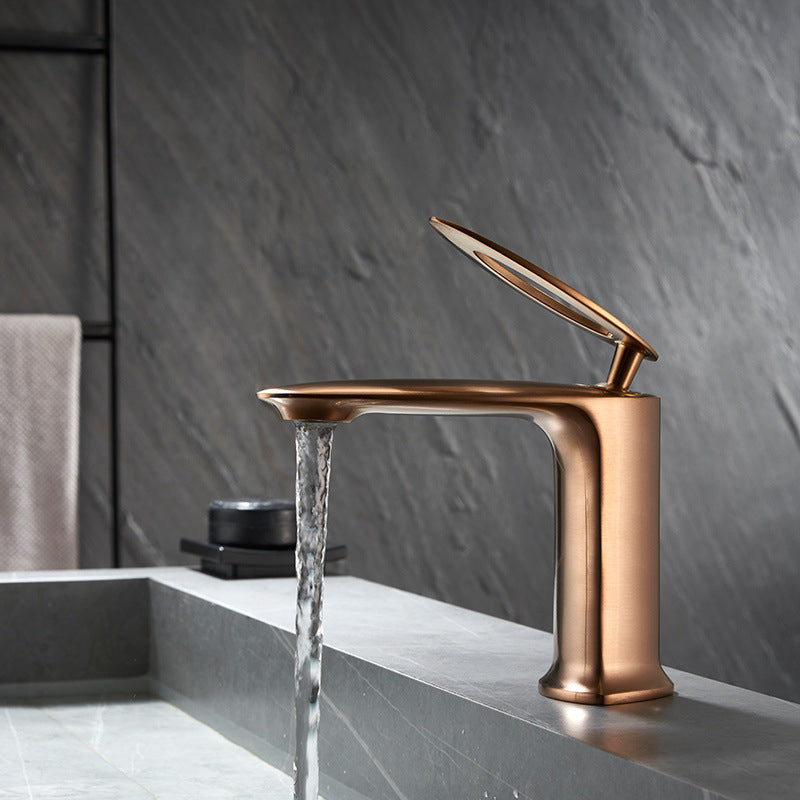 Contemporary High-Ranking Brass Body 304 Stainless Steel  Mixer Water  Bathroom Bssin Faucet 不鏽鋼浴室面盤冷热龍頭 全銅精鑄工藝陶瓷閥芯BB-5129