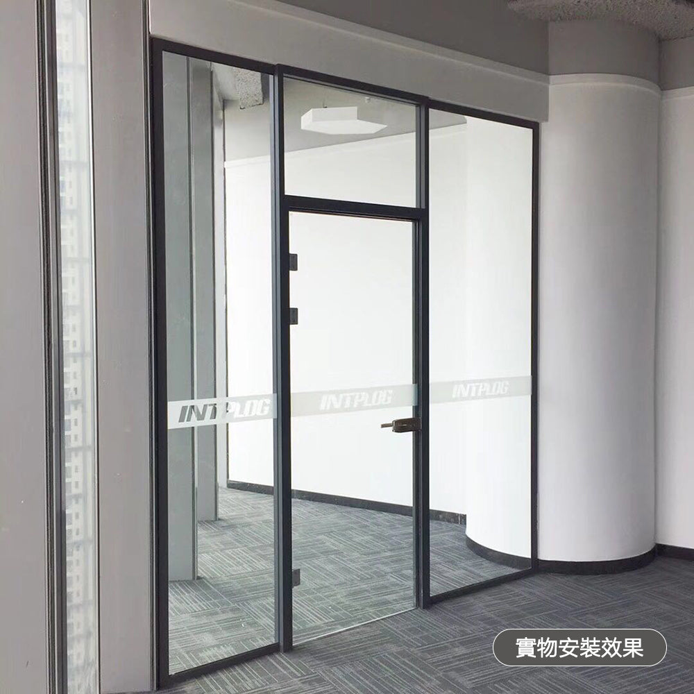 Office Aluminium Glass Wall Partitions 40mm 快裝款  辦公室間房 間墻 隔斷 鋁合金玻璃屏風 全景單玻款