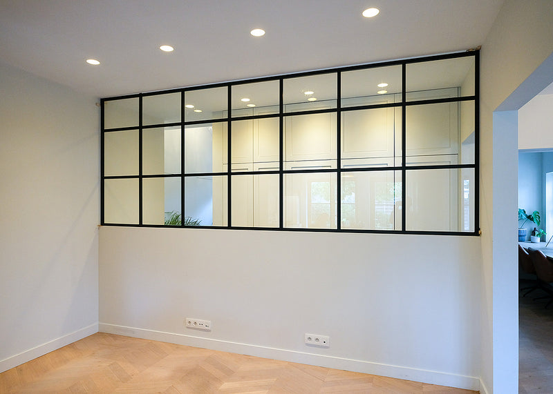 Office Aluminium Glass Wall Partitions 26mm 極窄款  辦公室間房 間墻 隔斷 鋁合金玻璃屏風 全景單玻款