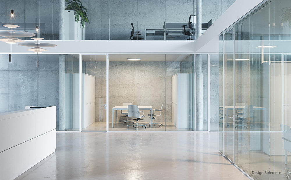 Office Aluminium Double-Glass Partition Wall 80款雙玻璃款 60款雙玻璃 百葉簾 辦公室間房 間墻 隔斷 鋁合金玻璃屏風