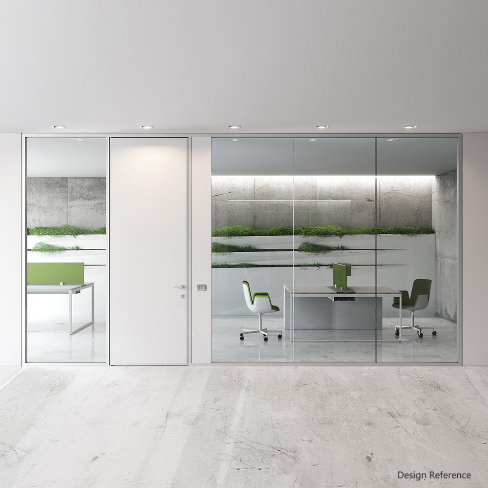 Office Aluminium Double-Glass Partition Wall 80款雙玻璃款 60款雙玻璃 百葉簾 辦公室間房 間墻 隔斷 鋁合金玻璃屏風